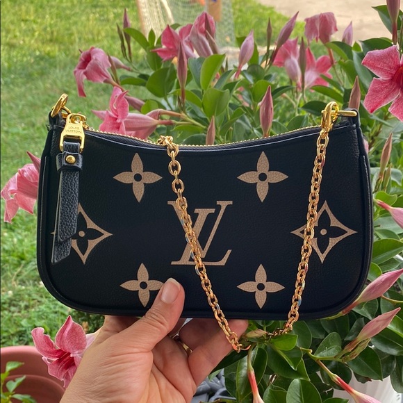 not brand Handbags - Pochette Mini Black and Gold Starry Monogram Shoulder Bag